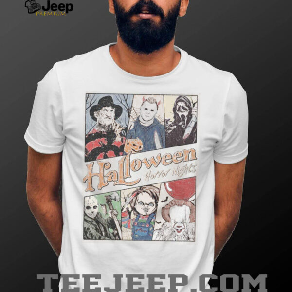 Retro Horror Characters Halloween Shirt