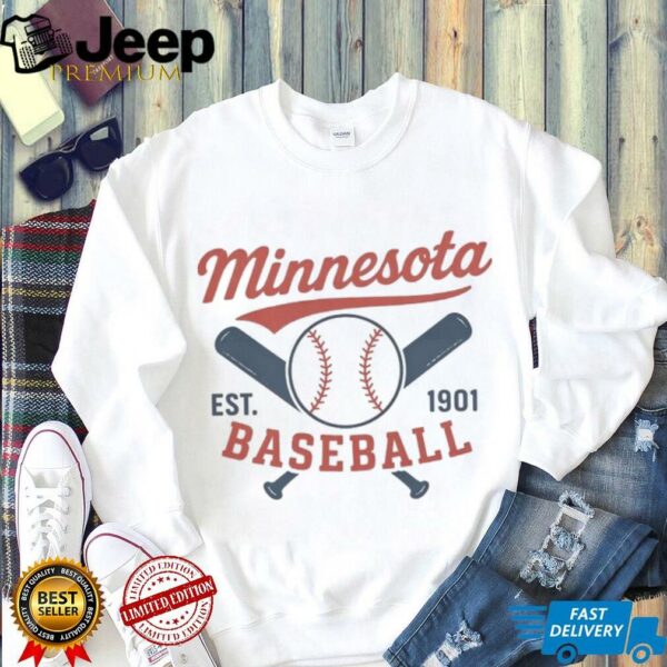 Retro Minnesota Baseball est 1901 T shirt