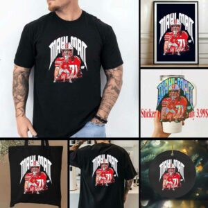 Riley Mahlman Wisconsin Badgers football player signature shirt