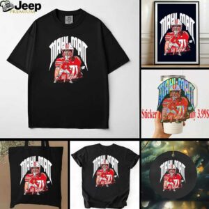 Riley Mahlman Wisconsin Badgers football player signature shirt