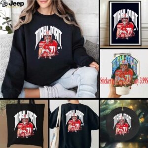 Riley Mahlman Wisconsin Badgers football player signature shirt