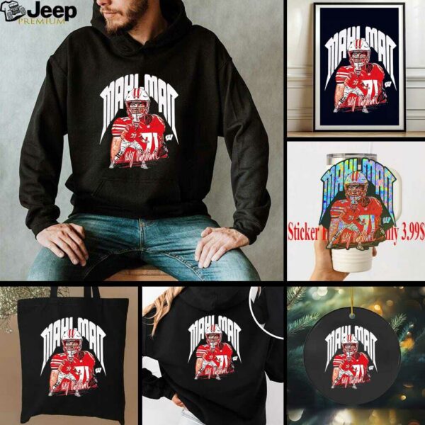Riley Mahlman Wisconsin Badgers football player signature shirt