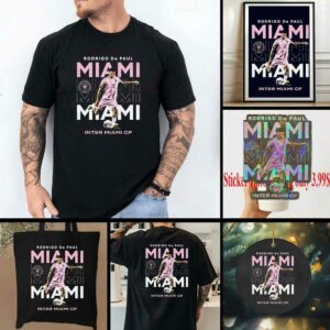 Rodrigo De Paul Inter Miami CF kicking shirt
