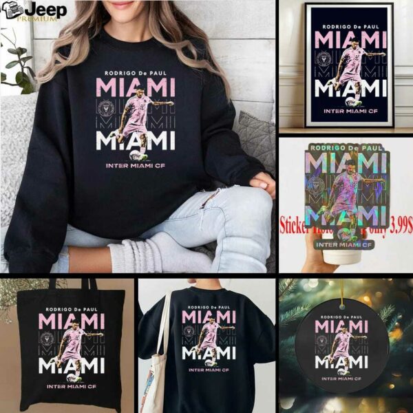 Rodrigo De Paul Inter Miami CF kicking shirt