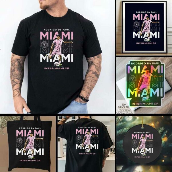 Rodrigo De Paul Inter Miami CF repeat graphic vintage shirt