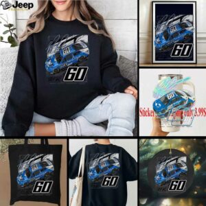 Ross Chastain Checkered Flag Sports Black 2025 NASCAR Cup Series Playoffs Busch Light T Shirt