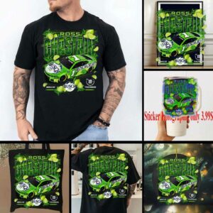 Ross Chastain Trackhouse Racing Team Collection Busch Light Lime Car T Shirt