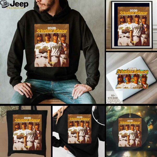 San Diego Padres 2026 schedule release baseball player shirt