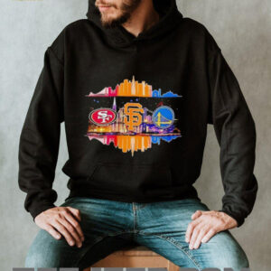 San Francisco 49ers San Francisco Giants Golden State Warriors Skyline City Logo shirt