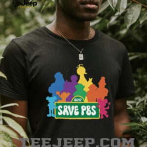Save PBS Resist Political Protest Save Public Broadcasting Hands Off Shirt