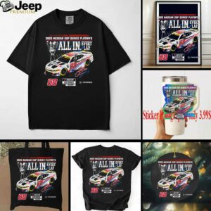 Shane van Gisbergen Checkered Flag Sports Black 2025 NASCAR Cup Series Playoffs WeatherTech All In T Shirt