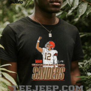 Shedeur Sanders Cleveland Browns Believe Football Signature Shirt