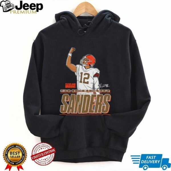 Shedeur Sanders Cleveland Browns Believe Football Signature Shirt