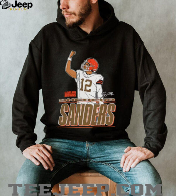 Shedeur Sanders Cleveland Browns Believe Football Signature Shirt