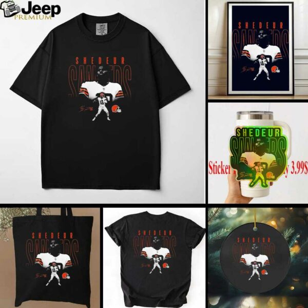 Shedeur Sanders shadow player signature Cleveland Browns shirt