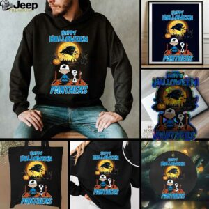 Snoopy And Charlie Brown X Carolina Panthers Happy Halloween T...