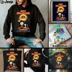 Snoopy And Charlie Brown X Cincinnati Bengals Happy Halloween T...