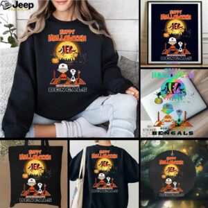 Snoopy And Charlie Brown X Cincinnati Bengals Happy Halloween T Shirt