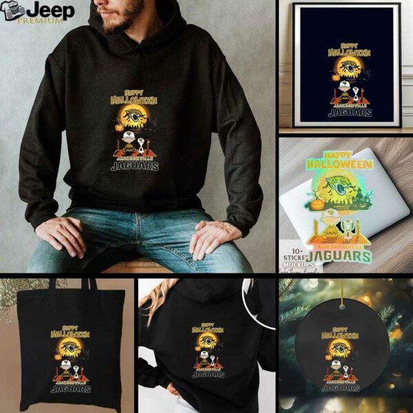 Snoopy And Charlie Brown X Jacksonville Jaguars Happy Halloween T Shirt