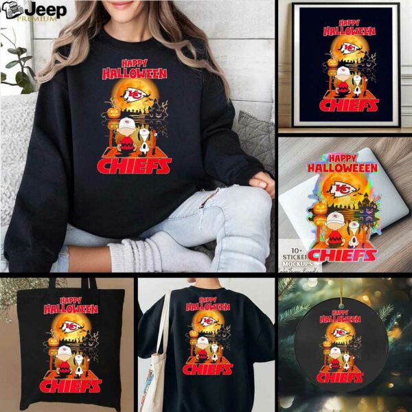 Snoopy And Charlie Brown X Kansas City Chiefs Happy Halloween 2025 shirt
