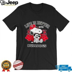 Snoopy Life Is Better With Georgia Bulldogs shirt