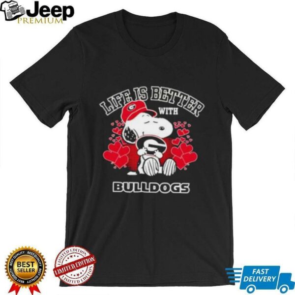 Snoopy Life Is Better With Georgia Bulldogs shirt