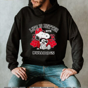 Snoopy Life Is Better With Georgia Bulldogs shirt