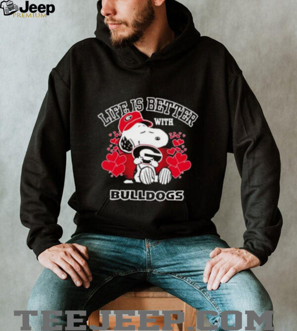 Snoopy Life Is Better With Georgia Bulldogs shirt