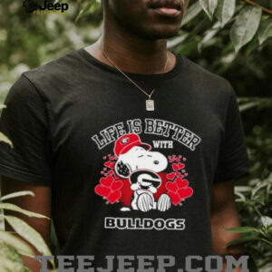 Snoopy Life Is Better With Georgia Bulldogs shirt