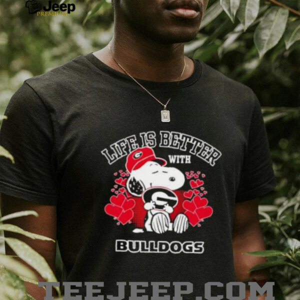 Snoopy Life Is Better With Georgia Bulldogs shirt