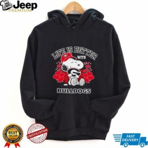 Snoopy Life Is Better With Georgia Bulldogs shirt