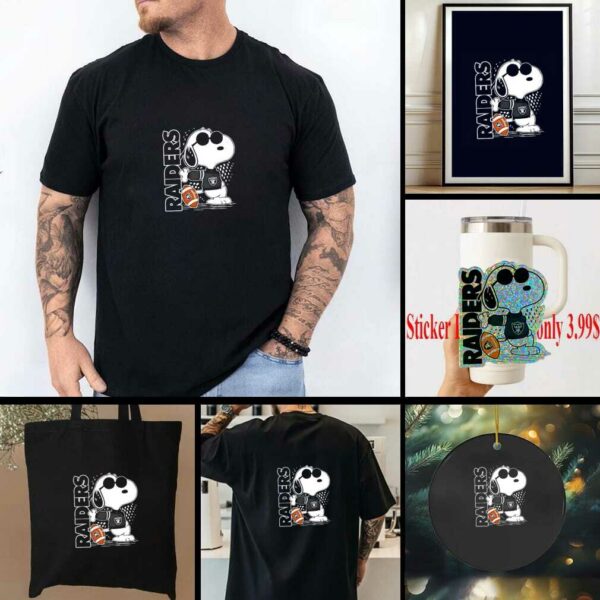 Snoopy x Las Vegas Raiders football shirt