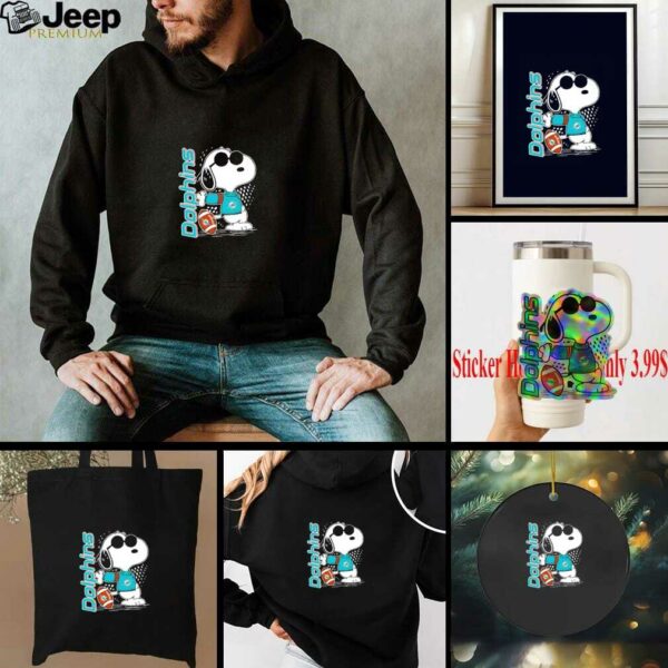 Snoopy x Miami Dolphins football shirt