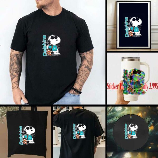 Snoopy x Miami Dolphins football shirt