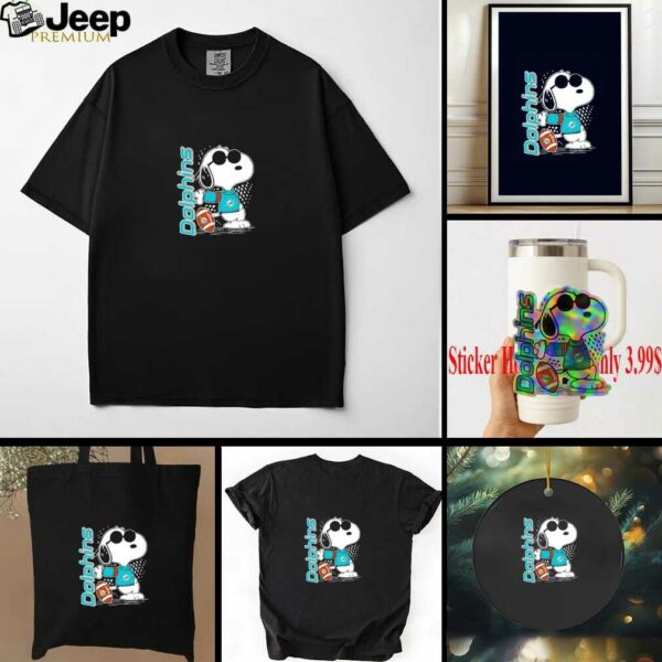 Snoopy x Miami Dolphins football shirt