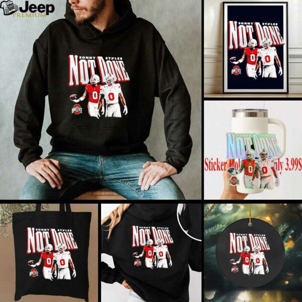 Sonny Styles illustrated not done Ohio State football shirt