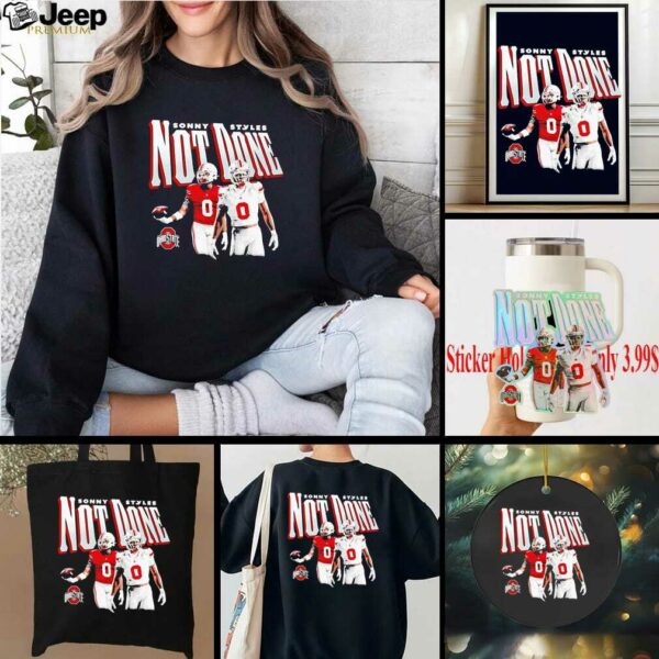 Sonny Styles illustrated not done Ohio State football shirt
