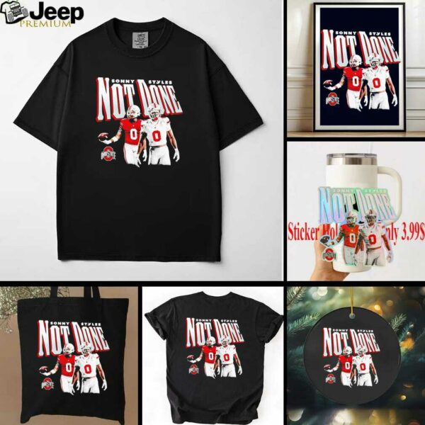 Sonny Styles illustrated not done Ohio State football shirt