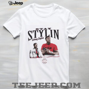 Sonny Styles portrait stay stylin Ohio State shirt