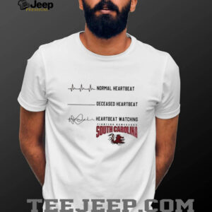 South Carolina Gamecocks NCAA heartbeat watching match shirt