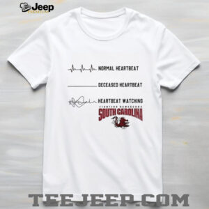 South Carolina Gamecocks NCAA heartbeat watching match shirt