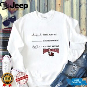 South Carolina Gamecocks NCAA heartbeat watching match shirt