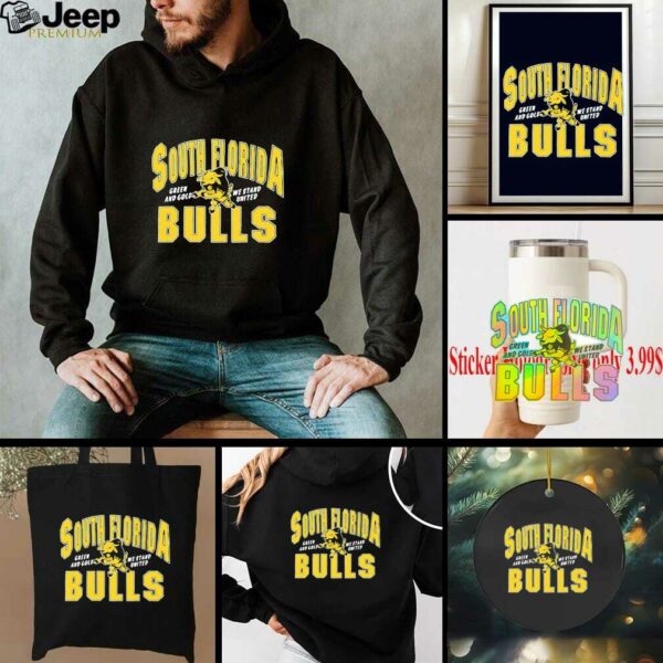South Florida Bulls Green and Gold We Stand United shirt