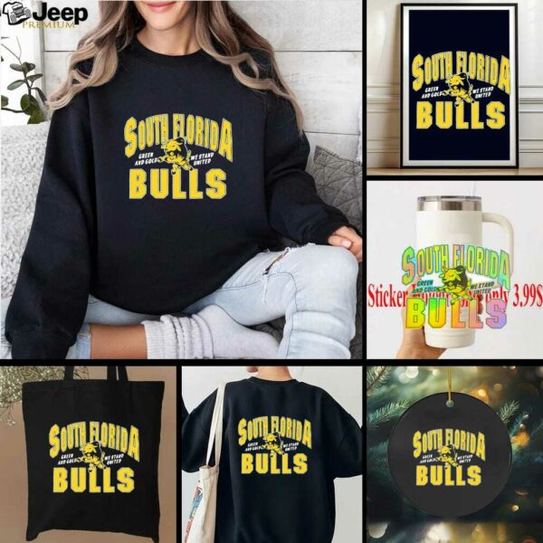 South Florida Bulls Green and Gold We Stand United shirt