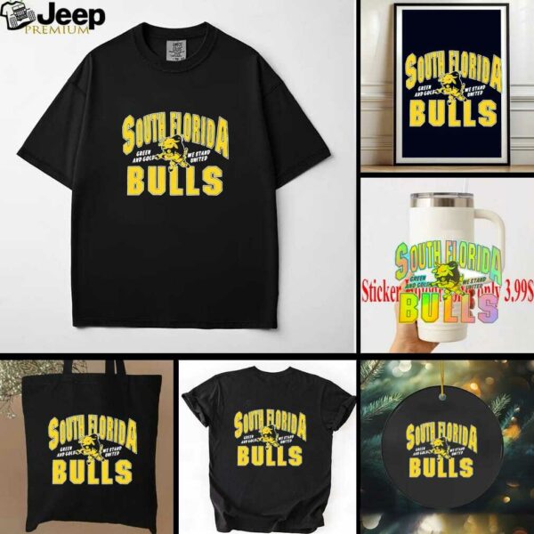 South Florida Bulls Green and Gold We Stand United shirt