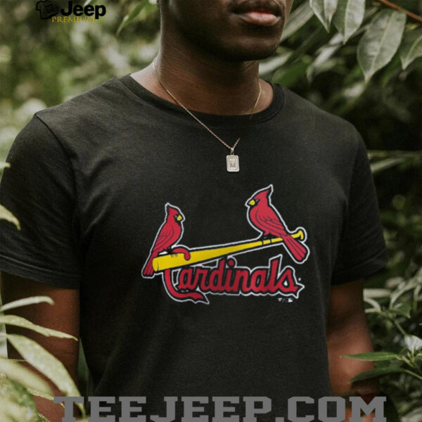 St. Louis Cardinals Navy Official Team Wordmark T Shirt