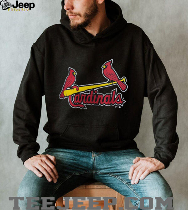 St. Louis Cardinals Navy Official Team Wordmark T Shirt