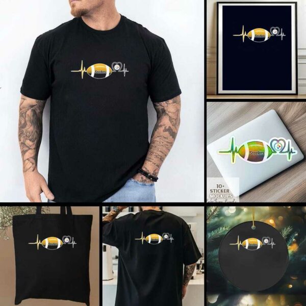 Steelers Baseball Heart Shirt