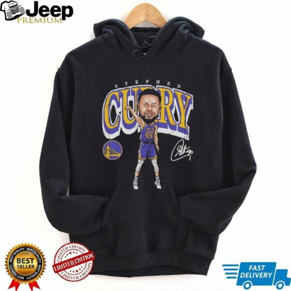 Steph Curry Golden State Warriors 2025 NBA signature cartoon shirt