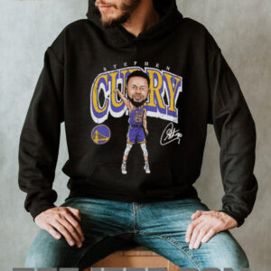 Steph Curry Golden State Warriors 2025 NBA signature cartoon shirt